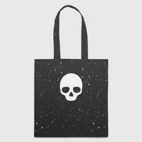 Сумка 3D повседневная с принтом Black Milk Skull Classic в Курске, 100% полиэстер | Плотность: 200 г/м2; Размер: 34×35 см; Высота лямок: 30 см | 