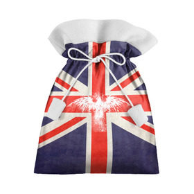 Подарочный 3D мешок с принтом Флаг Англии с белым орлом в Курске, 100% полиэстер | Размер: 29*39 см | london | англия | белый | брызги | великобритания | империя | клякса | крылья | лондон | необычный | объеденное королевство | орел | птица | символ | сокол | туманный альбион | флаг