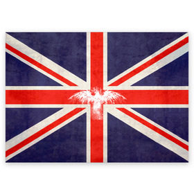 Поздравительная открытка с принтом Флаг Англии с белым орлом в Курске, 100% бумага | плотность бумаги 280 г/м2, матовая, на обратной стороне линовка и место для марки
 | Тематика изображения на принте: london | англия | белый | брызги | великобритания | империя | клякса | крылья | лондон | необычный | объеденное королевство | орел | птица | символ | сокол | туманный альбион | флаг