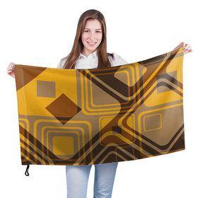 Флаг 3D с принтом Кубизм в Курске, 100% полиэстер | плотность ткани — 95 г/м2, размер — 67 х 109 см. Принт наносится с одной стороны |  краска | арт | цветные