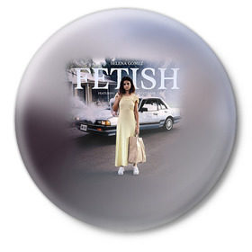 Значок с принтом Selena Gomez в Курске,  металл | круглая форма, металлическая застежка в виде булавки | selena gomez