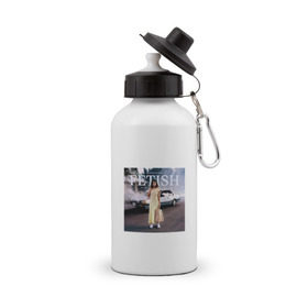 Бутылка спортивная с принтом Selena Gomez в Курске, металл | емкость — 500 мл, в комплекте две пластиковые крышки и карабин для крепления | Тематика изображения на принте: поп | поп рок | попса | селена гомес | селена гомис