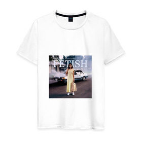 Мужская футболка хлопок с принтом Selena Gomez в Курске, 100% хлопок | прямой крой, круглый вырез горловины, длина до линии бедер, слегка спущенное плечо. | Тематика изображения на принте: поп | поп рок | попса | селена гомес | селена гомис