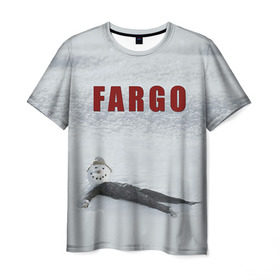 Мужская футболка 3D с принтом Fargo в Курске, 100% полиэфир | прямой крой, круглый вырез горловины, длина до линии бедер | Тематика изображения на принте: фарго