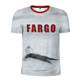 Мужская футболка 3D спортивная с принтом Fargo в Курске, 100% полиэстер с улучшенными характеристиками | приталенный силуэт, круглая горловина, широкие плечи, сужается к линии бедра | фарго