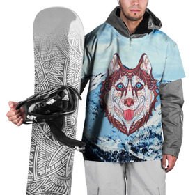 Накидка на куртку 3D с принтом Хаски в Курске, 100% полиэстер |  | Тематика изображения на принте: at | bowwow | dog | hound | pooch | арт | гончая | гончая собака | горы | деревья | лес | снег | собака | хаски | холод