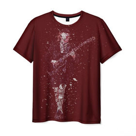 Мужская футболка 3D с принтом Red в Курске, 100% полиэфир | прямой крой, круглый вырез горловины, длина до линии бедер | ac dc | angus | young | ангус | эйси диси | янг