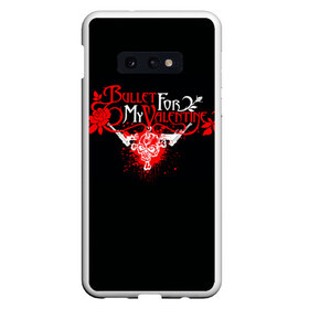 Чехол для Samsung S10E с принтом Bullet For My Valentine в Курске, Силикон | Область печати: задняя сторона чехла, без боковых панелей | Тематика изображения на принте: пуля для моей возлюбленной