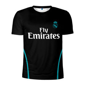 Мужская футболка 3D спортивная с принтом Real Madrid в Курске, 100% полиэстер с улучшенными характеристиками | приталенный силуэт, круглая горловина, широкие плечи, сужается к линии бедра | real madrid | королевский клуб | реал мадрид | форма
