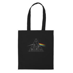 Сумка 3D повседневная с принтом Pink Floyd Make Rainbow в Курске, 100% полиэстер | Плотность: 200 г/м2; Размер: 34×35 см; Высота лямок: 30 см | англия | басы | британия | гитара | группа | логотип | музыка | песни | пинк флойд | призма | радуга | рок | свет