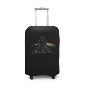Чехол для чемодана 3D с принтом Pink Floyd Make Rainbow в Курске, 86% полиэфир, 14% спандекс | двустороннее нанесение принта, прорези для ручек и колес | англия | басы | британия | гитара | группа | логотип | музыка | песни | пинк флойд | призма | радуга | рок | свет