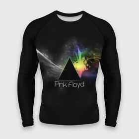 Мужской рашгард 3D с принтом Pink Floyd Logo в Курске,  |  | Тематика изображения на принте: англия | басы | британия | гитара | группа | дым | космос | логотип | музыка | песни | пинк флойд | призма | радуга | рок | свет