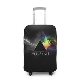 Чехол для чемодана 3D с принтом Pink Floyd Logo в Курске, 86% полиэфир, 14% спандекс | двустороннее нанесение принта, прорези для ручек и колес | англия | басы | британия | гитара | группа | дым | космос | логотип | музыка | песни | пинк флойд | призма | радуга | рок | свет