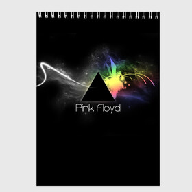 Скетчбук с принтом Pink Floyd Logo в Курске, 100% бумага
 | 48 листов, плотность листов — 100 г/м2, плотность картонной обложки — 250 г/м2. Листы скреплены сверху удобной пружинной спиралью | англия | басы | британия | гитара | группа | дым | космос | логотип | музыка | песни | пинк флойд | призма | радуга | рок | свет