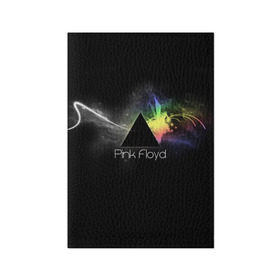 Обложка для паспорта матовая кожа с принтом Pink Floyd Logo в Курске, натуральная матовая кожа | размер 19,3 х 13,7 см; прозрачные пластиковые крепления | англия | басы | британия | гитара | группа | дым | космос | логотип | музыка | песни | пинк флойд | призма | радуга | рок | свет