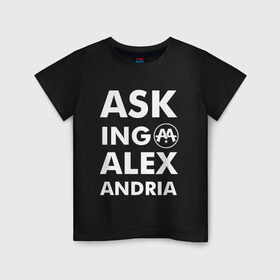 Детская футболка хлопок с принтом Asking Alexandria в Курске, 100% хлопок | круглый вырез горловины, полуприлегающий силуэт, длина до линии бедер | Тематика изображения на принте: 