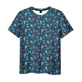 Мужская футболка 3D с принтом Киты в Курске, 100% полиэфир | прямой крой, круглый вырез горловины, длина до линии бедер | кит | рыба