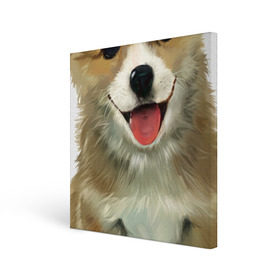 Холст квадратный с принтом Коржик в Курске, 100% ПВХ |  | Тематика изображения на принте: corgi | dog | korgi | вельш корги | дог | кардиган | корги | пемброк | собака | щенок
