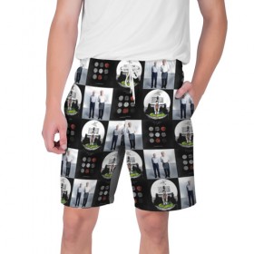 Мужские шорты 3D с принтом Twenty One Pilots в Курске,  полиэстер 100% | прямой крой, два кармана без застежек по бокам. Мягкая трикотажная резинка на поясе, внутри которой широкие завязки. Длина чуть выше колен | 