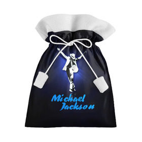 Подарочный 3D мешок с принтом Майкл Джексон в Курске, 100% полиэстер | Размер: 29*39 см | michael jackson | король