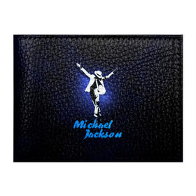 Обложка для студенческого билета с принтом Майкл Джексон в Курске, натуральная кожа | Размер: 11*8 см; Печать на всей внешней стороне | michael jackson | король