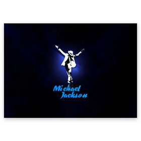 Поздравительная открытка с принтом Майкл Джексон в Курске, 100% бумага | плотность бумаги 280 г/м2, матовая, на обратной стороне линовка и место для марки
 | Тематика изображения на принте: michael jackson | король