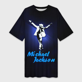 Платье-футболка 3D с принтом Майкл Джексон в Курске,  |  | michael jackson | король