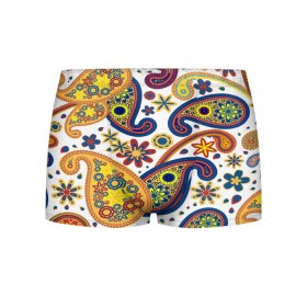 Мужские трусы 3D с принтом Цветные огурцы в Курске, 50% хлопок, 50% полиэстер | классическая посадка, на поясе мягкая тканевая резинка | cucumber | flower | gherkin | ornament | pattern | гжель | орнамент | текстура | турецкий огурец | узоры | цветок | цветочный | этнический узор