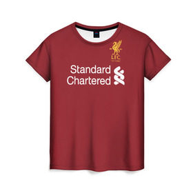 Женская футболка 3D с принтом Ливерпуль в Курске, 100% полиэфир ( синтетическое хлопкоподобное полотно) | прямой крой, круглый вырез горловины, длина до линии бедер | liverpool | коутиньо | ливер | фирмино | футбол