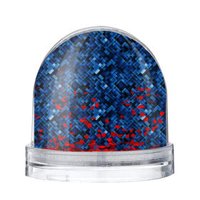 Водяной шар с принтом Blue style в Курске, Пластик | Изображение внутри шара печатается на глянцевой фотобумаге с двух сторон | 