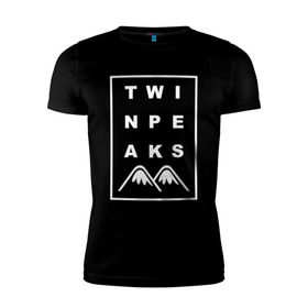 Мужская футболка премиум с принтом Twin Peaks в Курске, 92% хлопок, 8% лайкра | приталенный силуэт, круглый вырез ворота, длина до линии бедра, короткий рукав | арт | сериал | твин пикс | фильмы