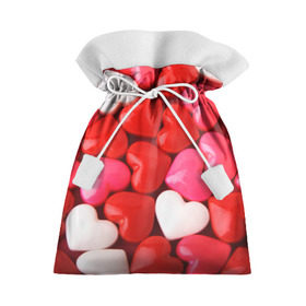 Подарочный 3D мешок с принтом Candy в Курске, 100% полиэстер | Размер: 29*39 см | heart | love | любовь | сердца