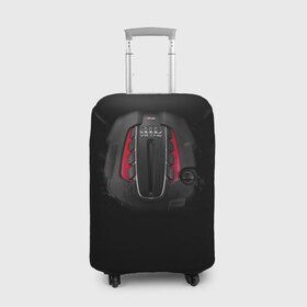 Чехол для чемодана 3D с принтом Мотор в Курске, 86% полиэфир, 14% спандекс | двустороннее нанесение принта, прорези для ручек и колес | audi | ауди | машина