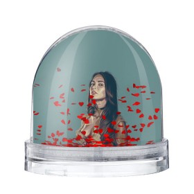 Водяной шар с принтом Меган Фокс в Курске, Пластик | Изображение внутри шара печатается на глянцевой фотобумаге с двух сторон | megan fox | актриса | бездарность