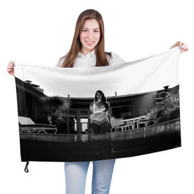 Флаг 3D с принтом Lana Del Rey в Курске, 100% полиэстер | плотность ткани — 95 г/м2, размер — 67 х 109 см. Принт наносится с одной стороны | lana del rey | лана дель рей