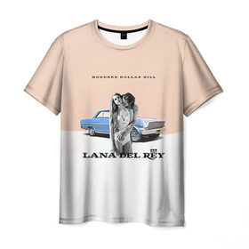 Мужская футболка 3D с принтом Lana Del Rey в Курске, 100% полиэфир | прямой крой, круглый вырез горловины, длина до линии бедер | Тематика изображения на принте: 