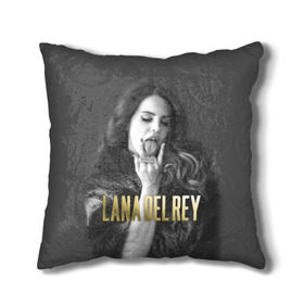 Подушка 3D с принтом Lana Del Rey в Курске, наволочка – 100% полиэстер, наполнитель – холлофайбер (легкий наполнитель, не вызывает аллергию). | состоит из подушки и наволочки. Наволочка на молнии, легко снимается для стирки | lana del rey | лана дель рей