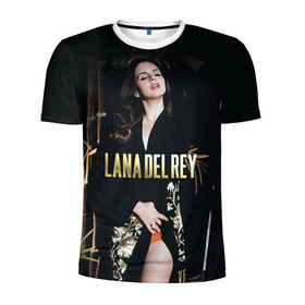 Мужская футболка 3D спортивная с принтом Lana Del Rey в Курске, 100% полиэстер с улучшенными характеристиками | приталенный силуэт, круглая горловина, широкие плечи, сужается к линии бедра | Тематика изображения на принте: lana del rey | лана дель рей
