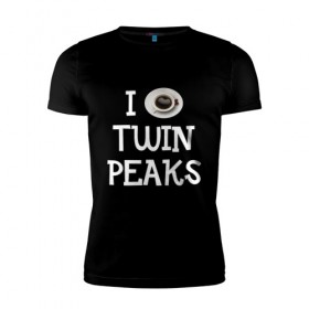 Мужская футболка премиум с принтом Twin Peaks в Курске, 92% хлопок, 8% лайкра | приталенный силуэт, круглый вырез ворота, длина до линии бедра, короткий рукав | 