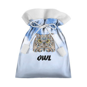 Подарочный 3D мешок с принтом Owl в Курске, 100% полиэстер | Размер: 29*39 см | owl | животные | полуночник | природа | сова | сыч | филин | этника