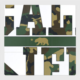 Магнитный плакат 3Х3 с принтом California Life в Курске, Полимерный материал с магнитным слоем | 9 деталей размером 9*9 см | Тематика изображения на принте: america | california | hollywood | usa | америка | голливуд | калифорния | камуфляж | лос анджелес | медведь | патриот | солдат | сша | турист