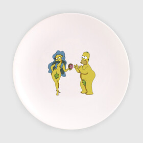 Тарелка с принтом Симпсоны в Курске, фарфор | диаметр - 210 мм
диаметр для нанесения принта - 120 мм | bart | homer | love | simpsons | адам | барт | гомер | ева | любовь | мульт | мультфильм | пончик | симпсоны