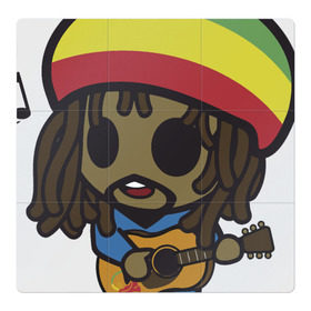 Магнитный плакат 3Х3 с принтом Reggae в Курске, Полимерный материал с магнитным слоем | 9 деталей размером 9*9 см | Тематика изображения на принте: bob marley | боб марли