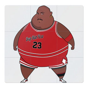 Магнитный плакат 3Х3 с принтом Fat Jordan в Курске, Полимерный материал с магнитным слоем | 9 деталей размером 9*9 см | basketball | bulls | chicago | jordan | michael | nba | sport | баскетбол | буллс | джордан | майкл | нба | спорт | чикаго