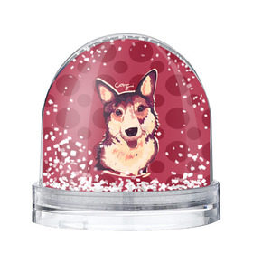 Снежный шар с принтом Корги в Курске, Пластик | Изображение внутри шара печатается на глянцевой фотобумаге с двух сторон | corgi | dog | pembroke | welsh corgi | вельш корги | пемброк | пес