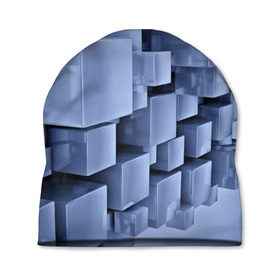 Шапка 3D с принтом Текстура в Курске, 100% полиэстер | универсальный размер, печать по всей поверхности изделия | abstract | abstraction | block | tessera | абстракция | кубики | текстура