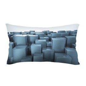 Подушка 3D антистресс с принтом Кубическая текстура в Курске, наволочка — 100% полиэстер, наполнитель — вспененный полистирол | состоит из подушки и наволочки на молнии | abstract | abstraction | block | tessera | абстракция | кубики | текстура