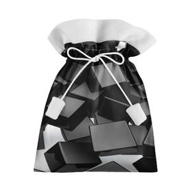 Подарочный 3D мешок с принтом Кубы материи в Курске, 100% полиэстер | Размер: 29*39 см | Тематика изображения на принте: abstract | abstraction | block | tessera | абстракция | кубики | текстура