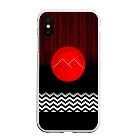Чехол для iPhone XS Max матовый с принтом Twin Peaks в Курске, Силикон | Область печати: задняя сторона чехла, без боковых панелей | герои | детектив | драма | знаки | кино | сериал | сериаломан | серия | символы | твин пикс | третий сезон | фильм