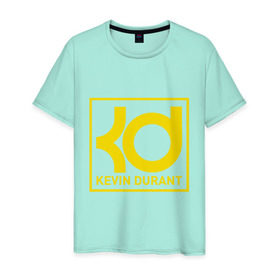 Мужская футболка хлопок с принтом Kevin Durant в Курске, 100% хлопок | прямой крой, круглый вырез горловины, длина до линии бедер, слегка спущенное плечо. | Тематика изображения на принте: 